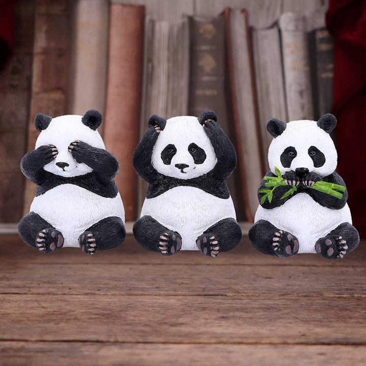 Three Wise Pandas 8.5cm - Alchem SoulNemesis Now