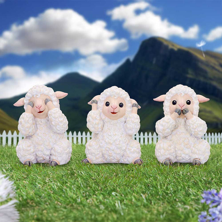 Three Wise Sheep 8.5cm - Alchem Soul