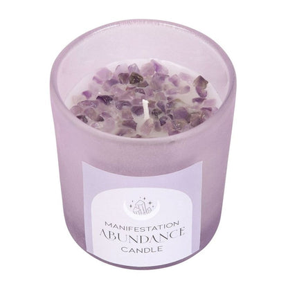 Abundance French Lavender Crystal Chip Candle - Alchem Soul