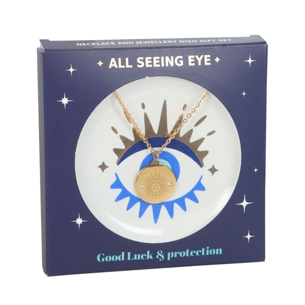 All Seeing Eye Necklace & Dish Gift Set - Alchem Soul