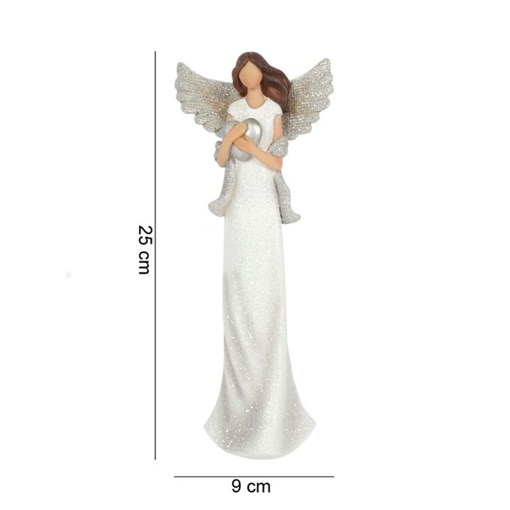 Amara Medium Glitter Angel Ornament - Alchem Soul