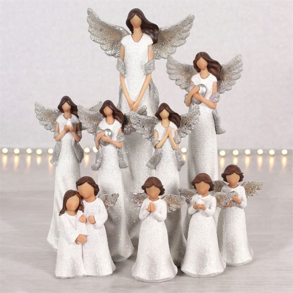 Amara Medium Glitter Angel Ornament - Alchem Soul