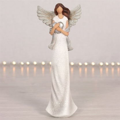 Amara Medium Glitter Angel Ornament - Alchem Soul