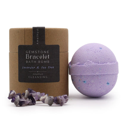 Amethyst Gem Bracelet Bath Bomb - Alchem Soul