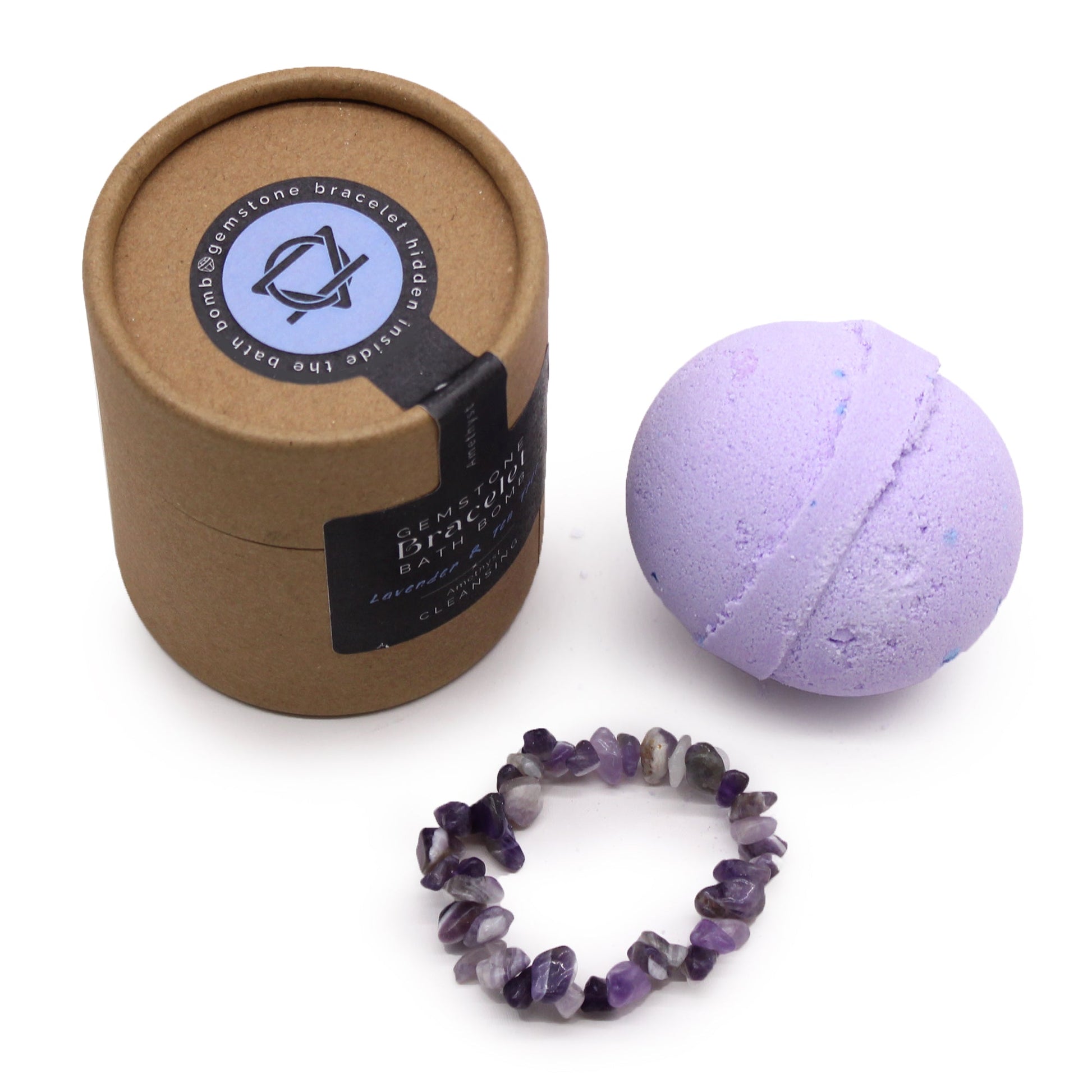 Amethyst Gem Bracelet Bath Bomb - Alchem Soul