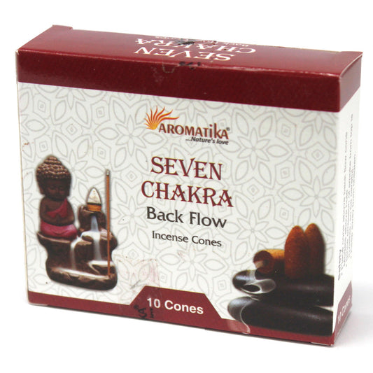 Aromatica Backflow Incense Cones - 7 Charkras - Alchem Soul