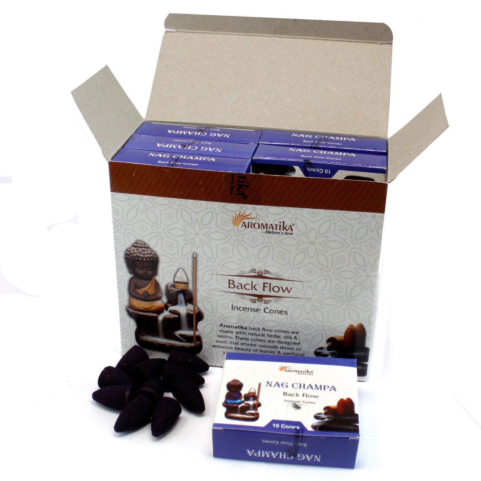 Aromatica Backflow Incense Cones - Lavender - Alchem Soul