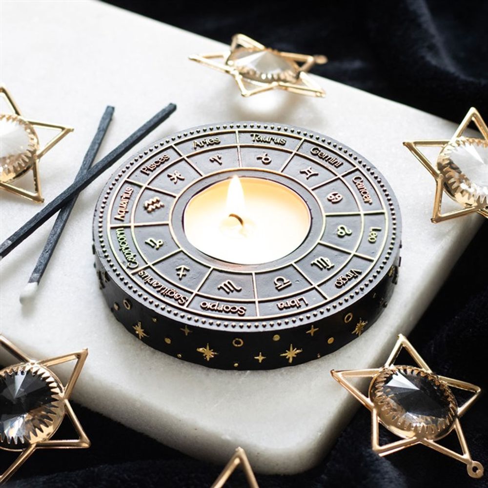 Astrology Wheel Tealight Candle Holder - Alchem Soul