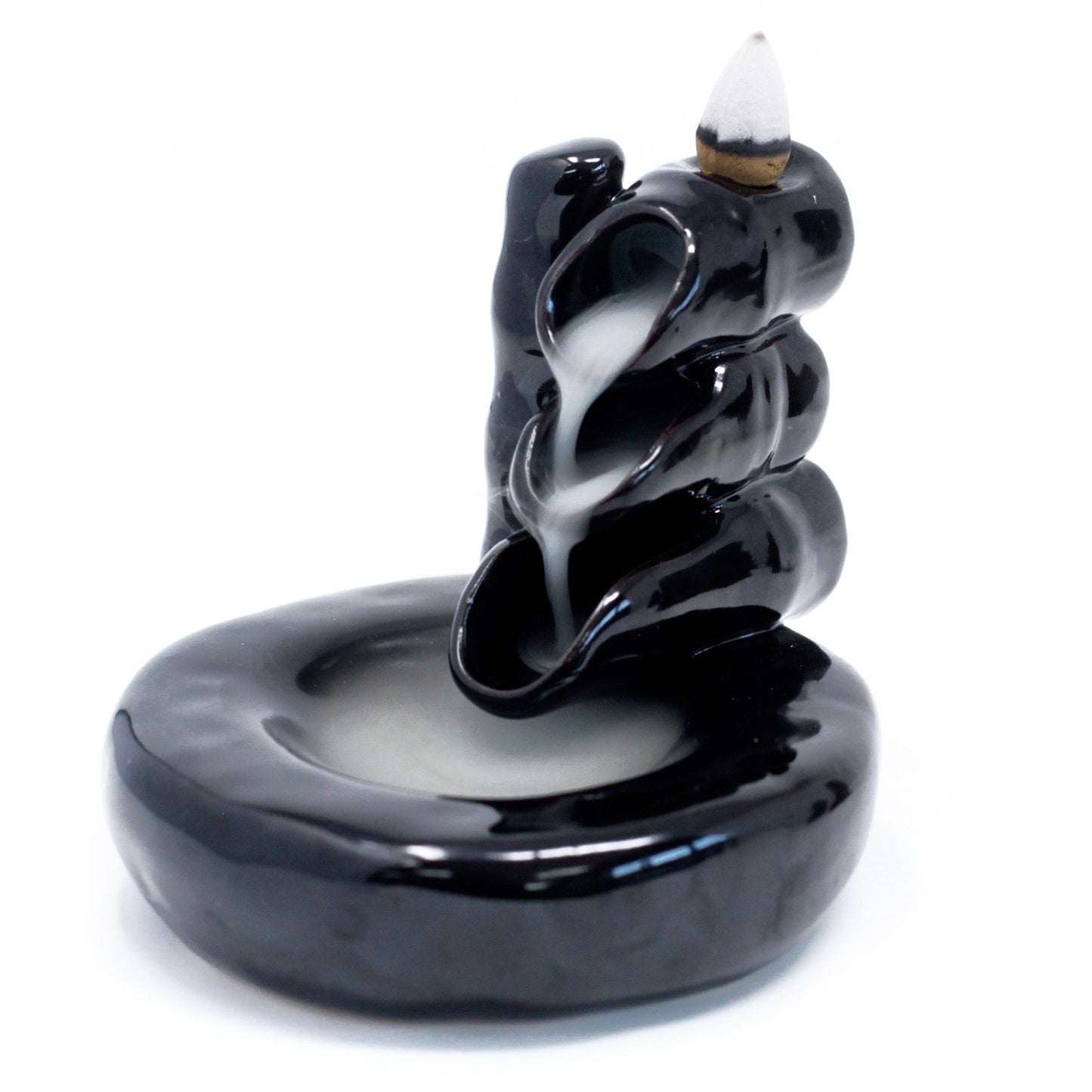 Back Flow Incense Burner - Bamboo & Pool - Alchem Soul