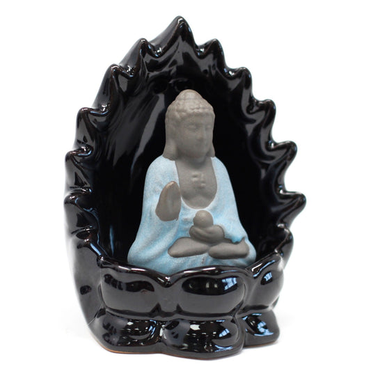 Back Flow Incense Burner - Buddha & Lights - Alchem Soul