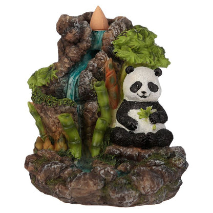 Bamboo Waterfall Panda Backflow Incense Burner - Alchem Soul