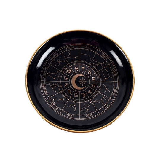 Black Astrology Wheel Trinket Dish - Alchem Soul