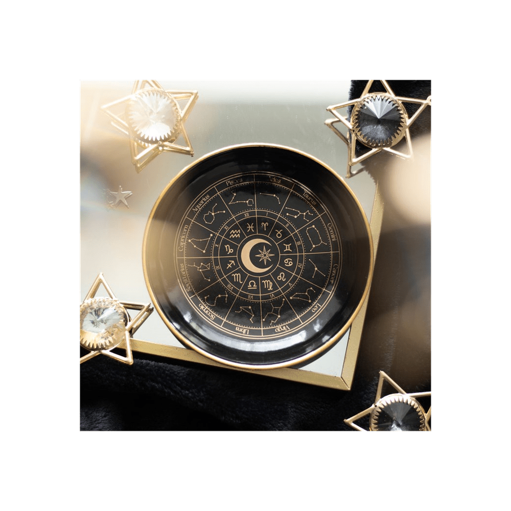 Black Astrology Wheel Trinket Dish - Alchem Soul