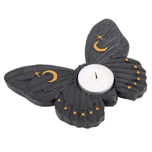 Black Moth Tealight Candle Holder - Alchem Soul