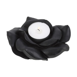Black Rose Resin Tealight Candle Holder - Alchem Soul