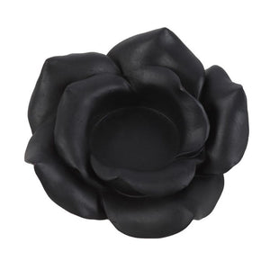 Black Rose Resin Tealight Candle Holder - Alchem Soul