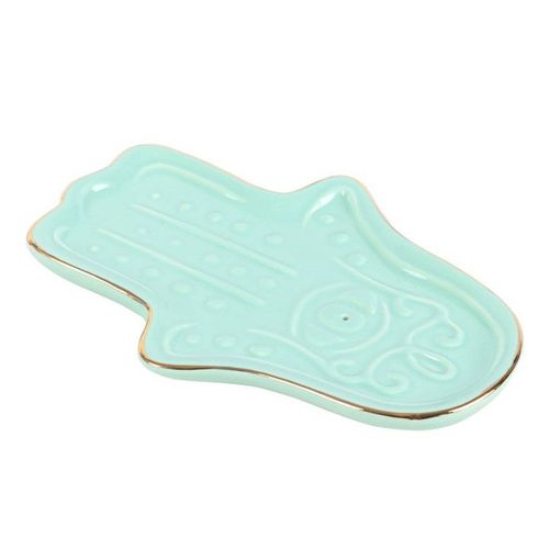 Blue Hamsa Hand Incense Stick Holder - Alchem Soul