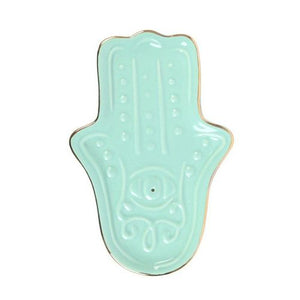 Blue Hamsa Hand Incense Stick Holder - Alchem Soul