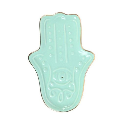 Blue Hamsa Hand Incense Stick Holder - Alchem Soul