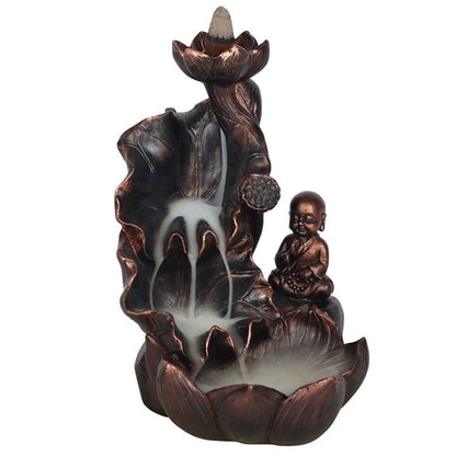 Bronze Effect Buddha Backflow Incense Burner - Alchem Soul