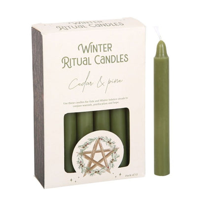 Cedar & Pine Winter Ritual Spell Candles - Alchem Soul