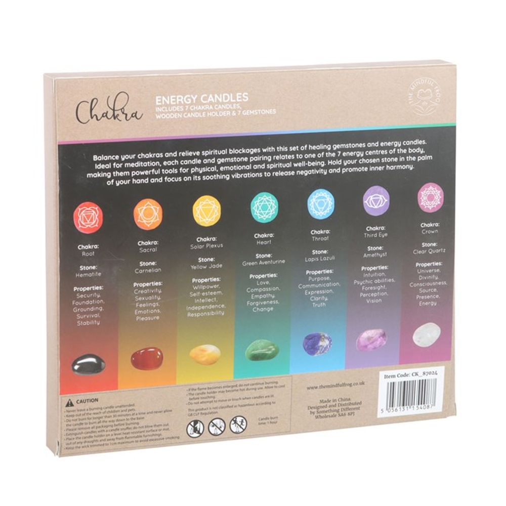 Chakra Energy Candle and Crystal Gift Set - Alchem Soul