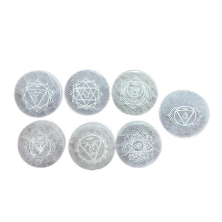 Chakra Set of 7 Charging Plates - Alchem Soul