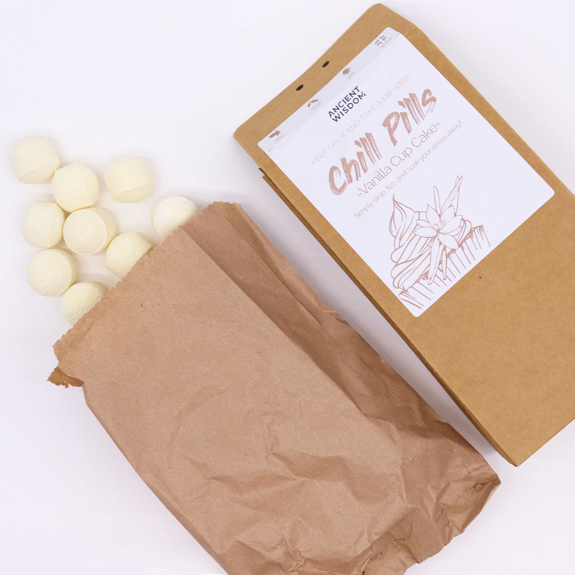 Chill Pills Gift Pack 350g - Vanilla Cup Cake - Alchem Soul