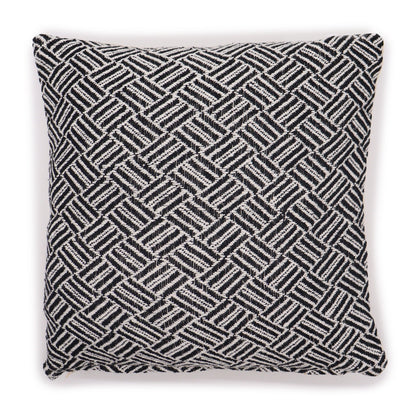 Classic Cushion Cover - Criss - Cross Black - 40x40cm - Alchem Soul