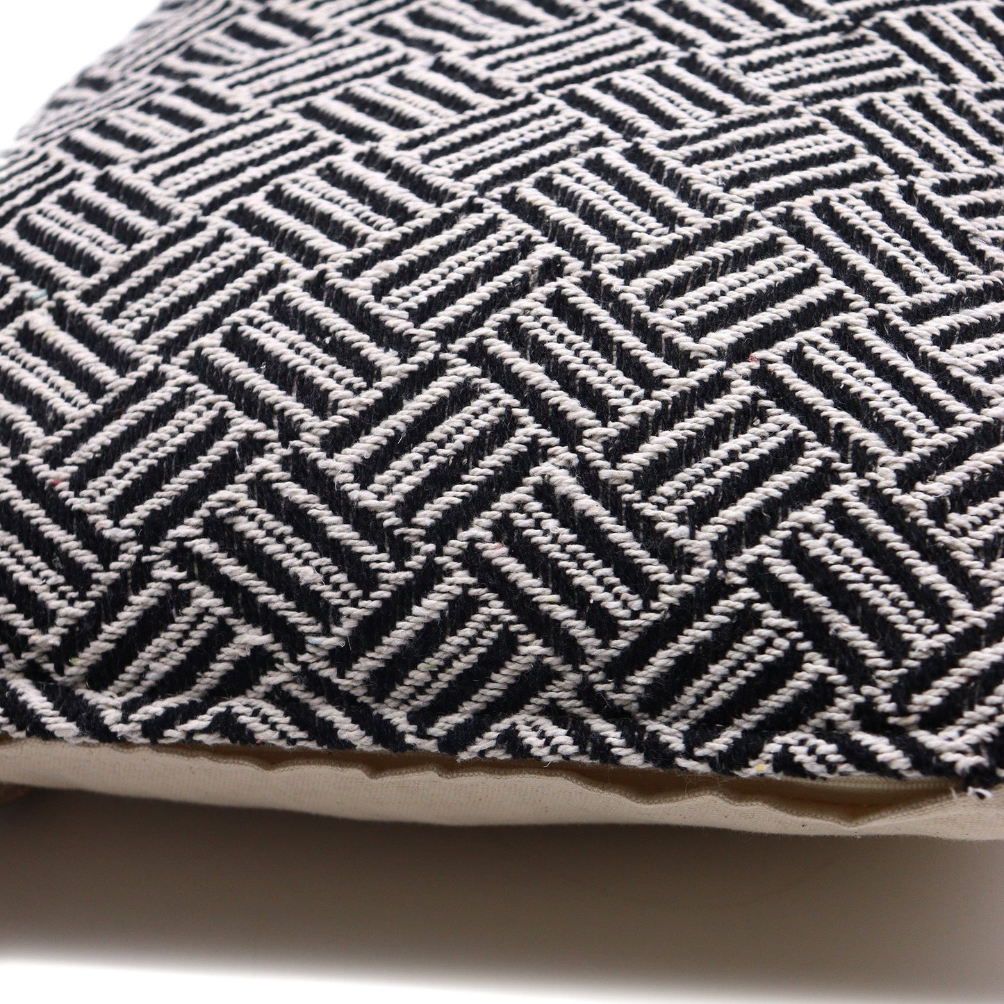 Classic Cushion Cover - Criss - Cross Black - 40x40cm - Alchem Soul