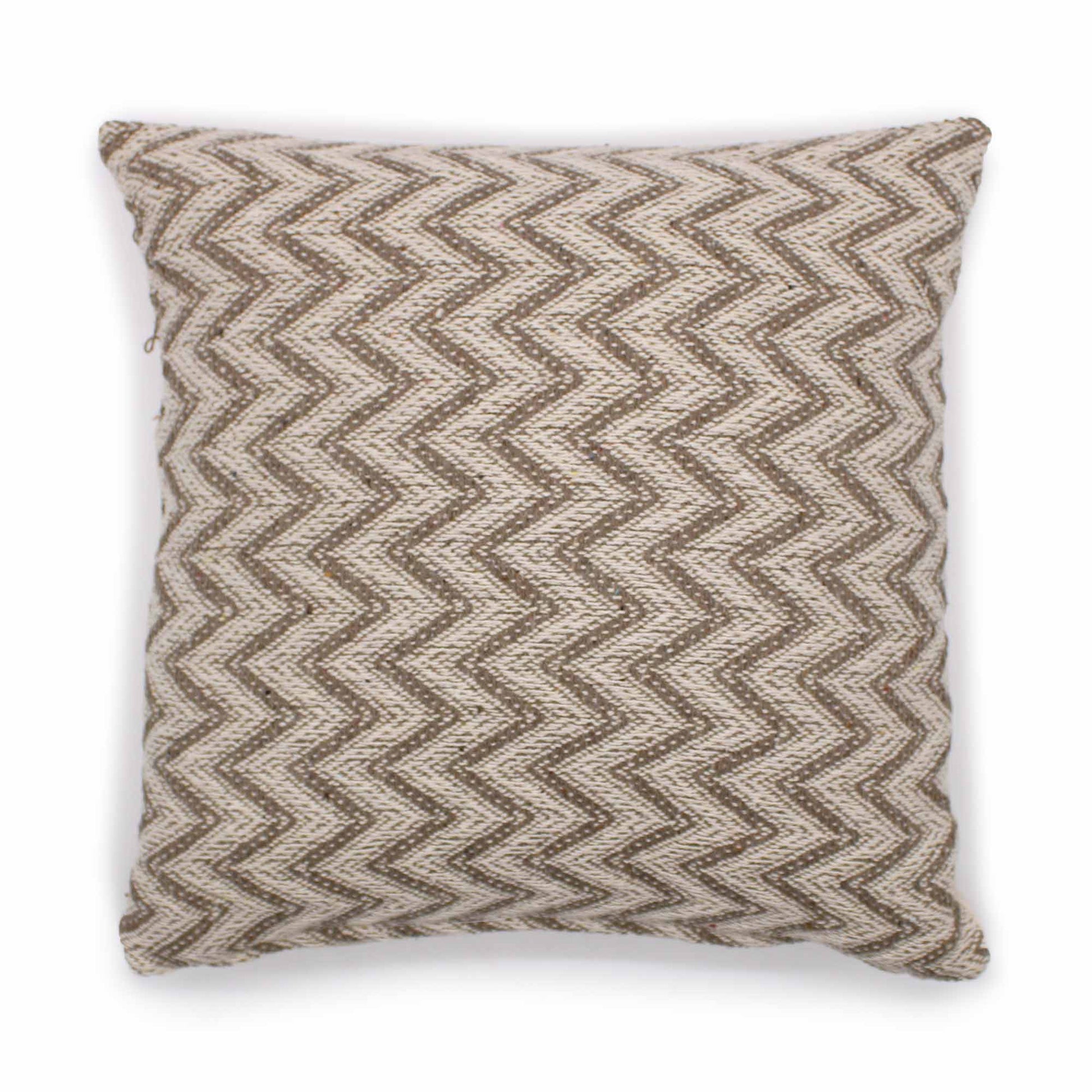 Classic Cushion Cover - Herringbone Wide Grey - 40x40cm - Alchem Soul