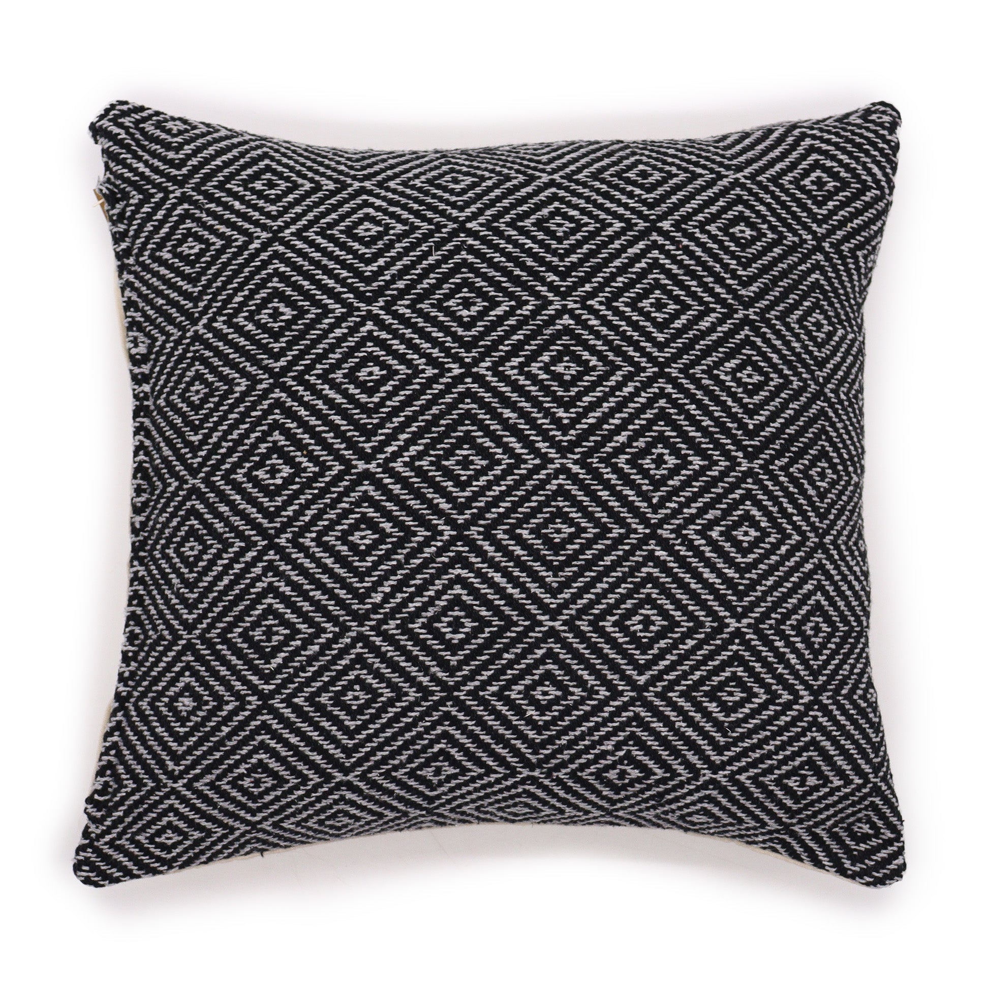 Classic Cushion Cover - Maze Black - 40x40cm - Alchem Soul