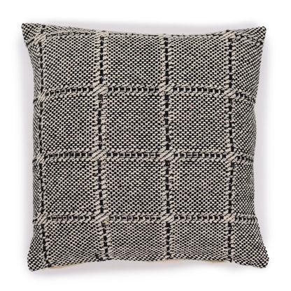 Classic Cushion Cover - Squares Grey - 40x40cm - Alchem Soul