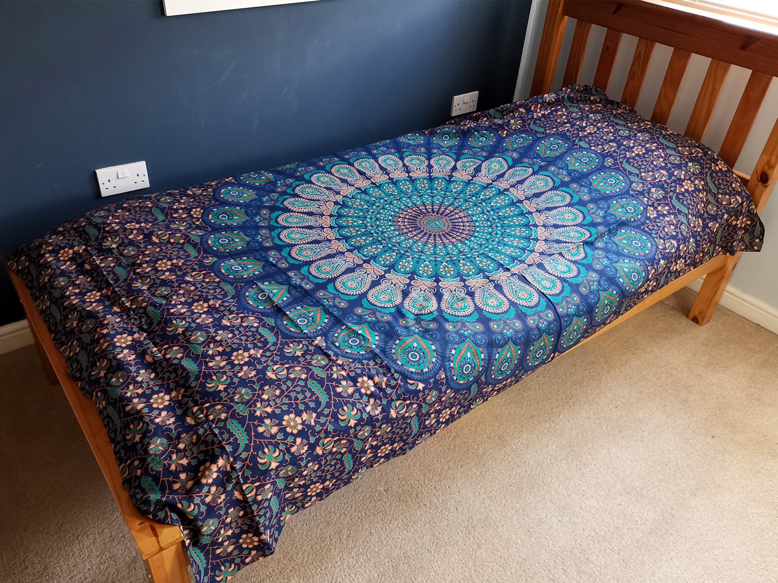 Classic Mandala Single Cotton Bedspread - Alchem Soul