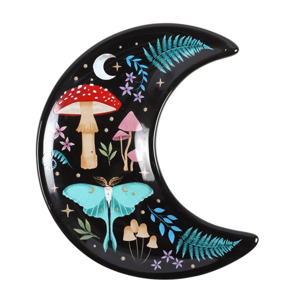 Crescent Moon Dark Forest Print Trinket Dish - Alchem Soul