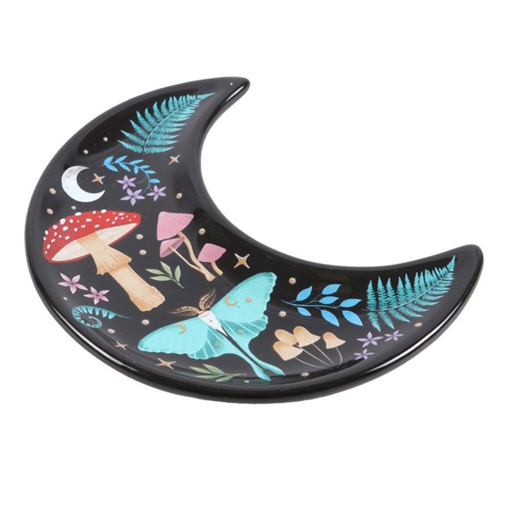 Crescent Moon Dark Forest Print Trinket Dish - Alchem Soul