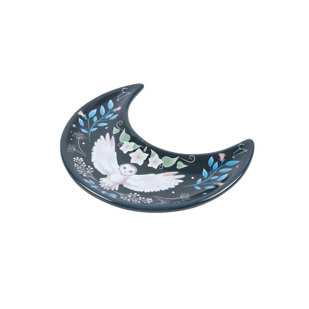 Crescent Moon Owl Trinket Dish - Alchem Soul