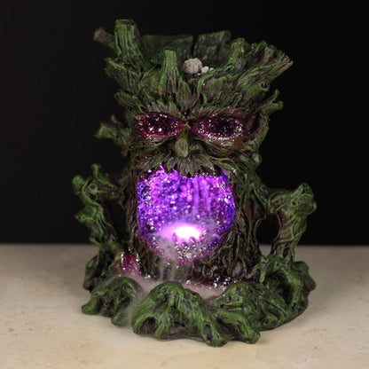 Crystal Green Man LED Backflow Incense Burner - Alchem Soul