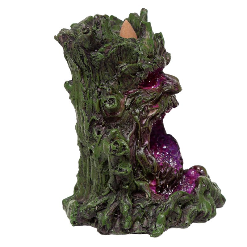 Crystal Green Man LED Backflow Incense Burner - Alchem Soul