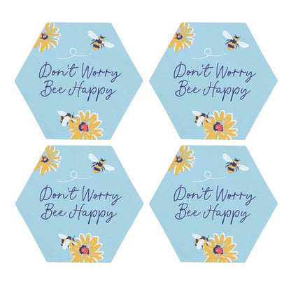 Don't Worry Be Happy Coaster Set - Alchem Soul