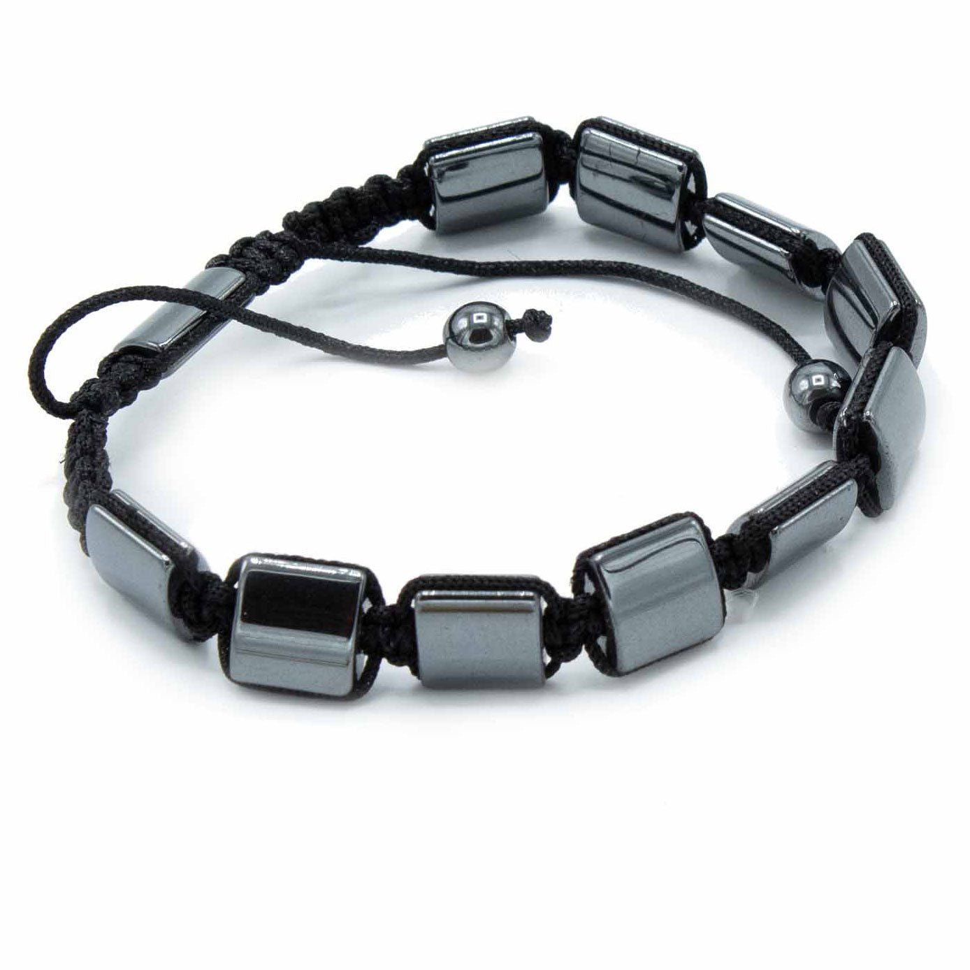 Double Cuboids - Hematite Shamballa Bracelet - Alchem Soul