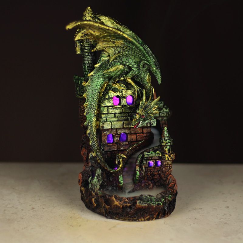 Dragon Castle LED Backflow Incense Burner - Alchem Soul