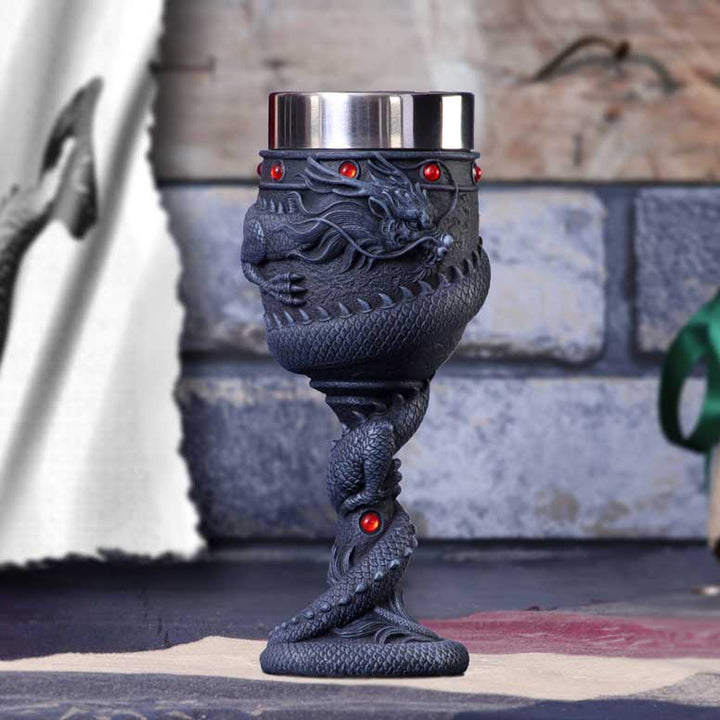 Dragon Coil Goblet 20cm - Alchem SoulNemesis Now