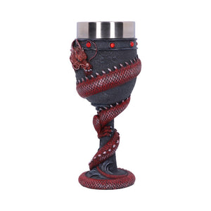 Dragon Coil Goblet Red 20cm - Alchem SoulNemesis Now
