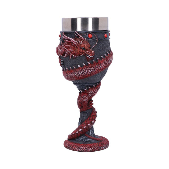 Dragon Coil Goblet Red 20cm - Alchem Soul