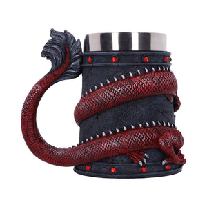 Dragon Coil Tankard Red 16cm - Alchem SoulNemesis Now