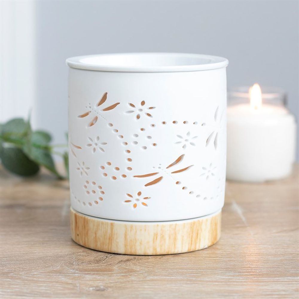 Dragonfly Matte Ceramic Oil Burner - Alchem Soul