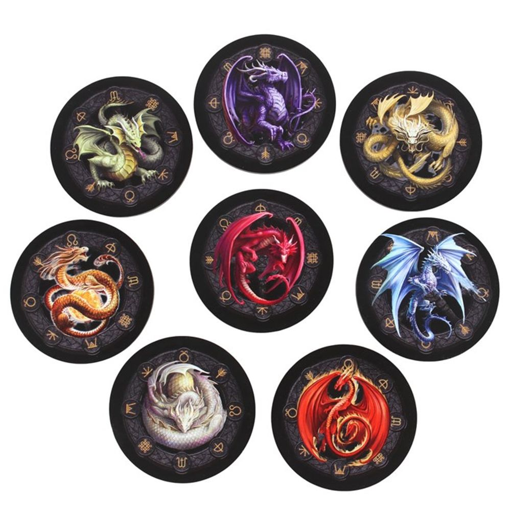 Dragons of the Sabbats Coaster Set by Anne Stokes - Alchem Soul