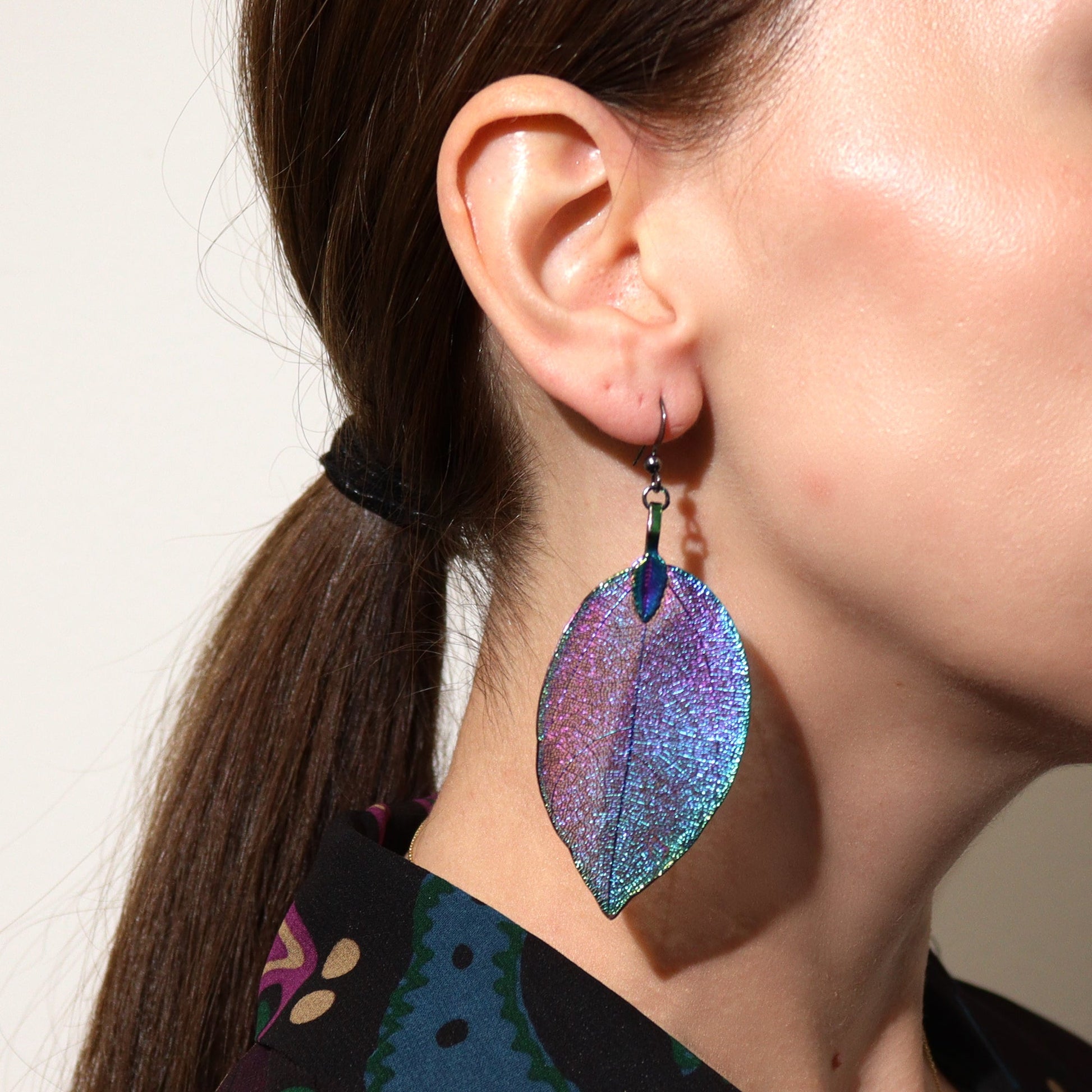 Earrings - Bravery Leaf - Multicoloured - Alchem Soul