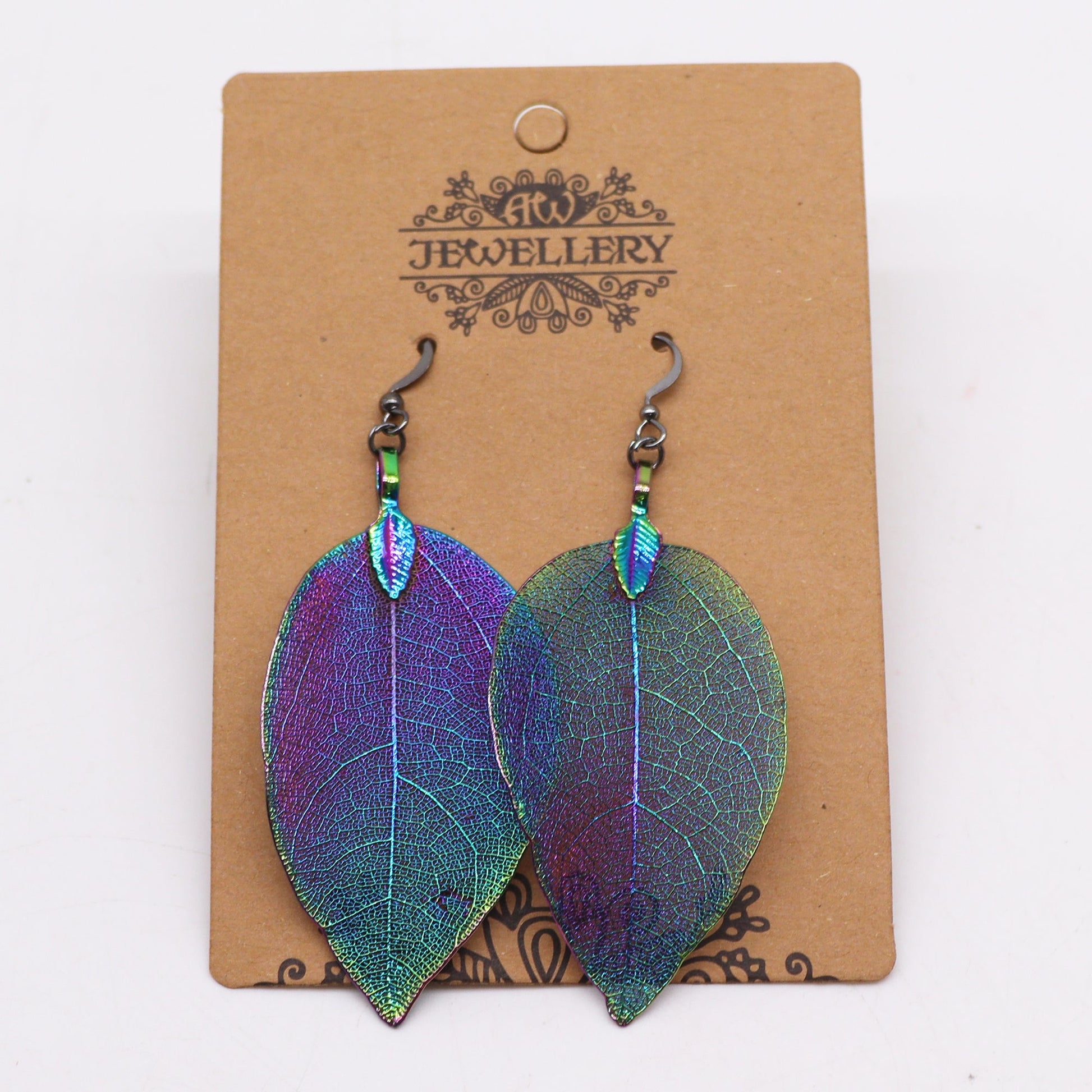 Earrings - Bravery Leaf - Multicoloured - Alchem Soul